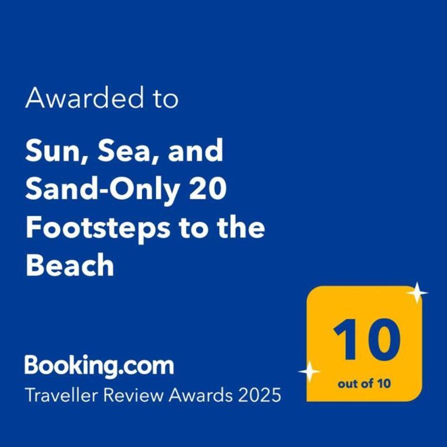 Sun, Sea, And Sand-Only 20 Footsteps To The Beach Corinth Exterior foto